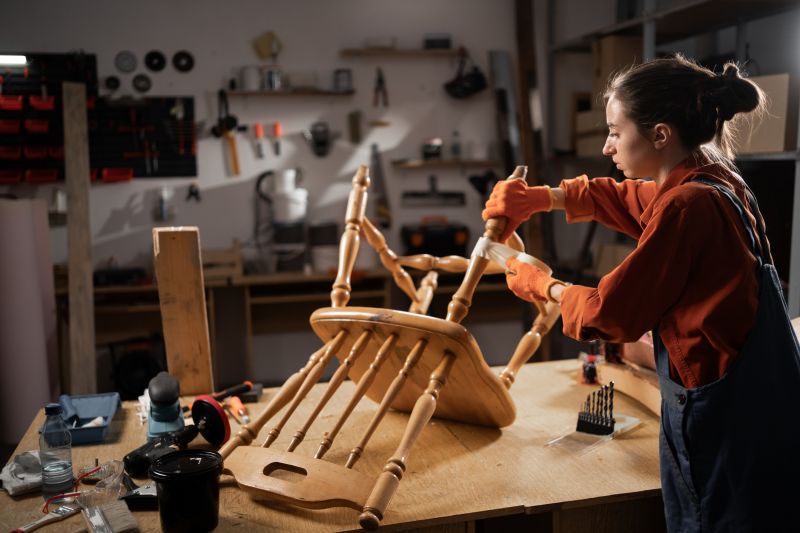 Furniture Repair Expert at Work